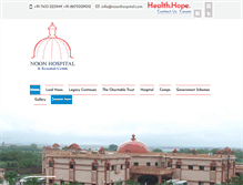 Tablet Screenshot of noonhospital.com